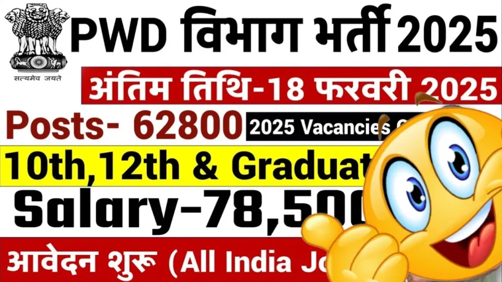 PWD Department Recruitment 2025